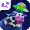 Discover Rhyming Words Letter Recognition And Sounds  Square Panda SpaceCow Game.